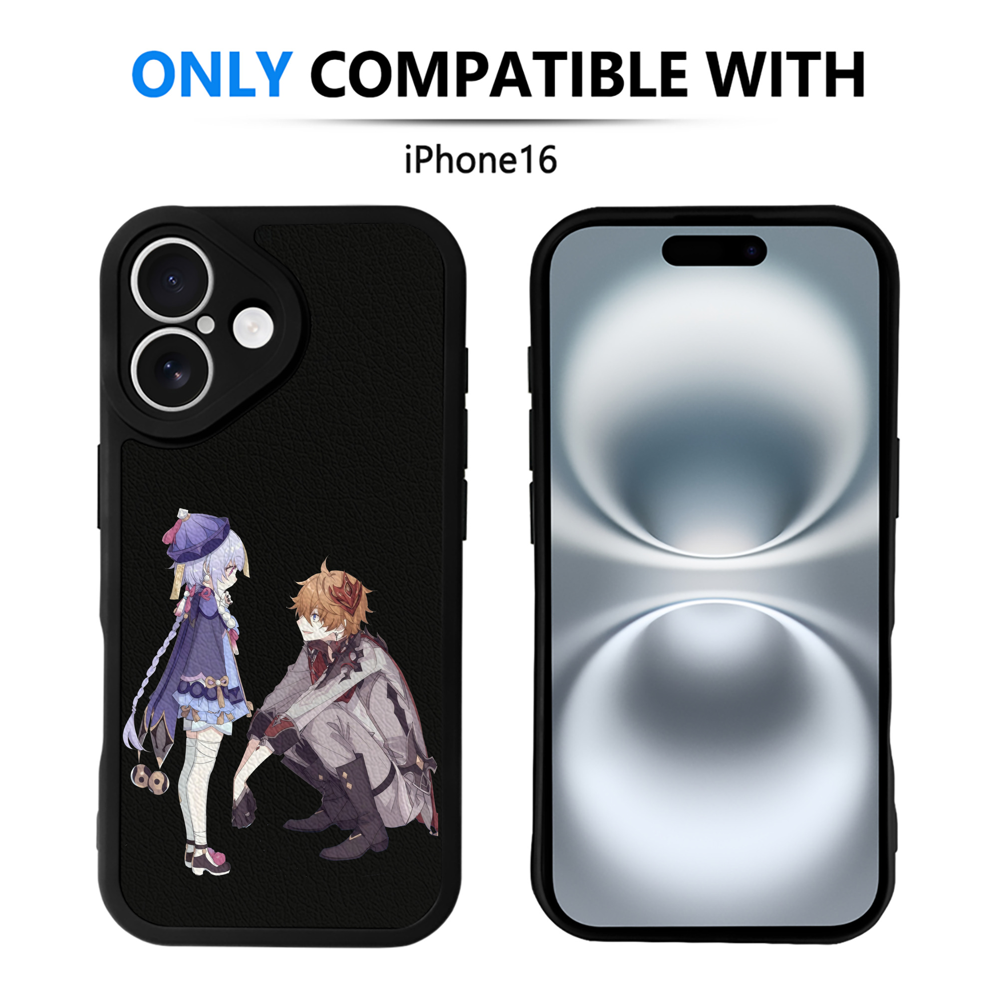 げんし神 七七 なな  genshin Nana 【iPhone 16シリーズ対応】シリコンスマホケース（レザー調） 材質：シリコン